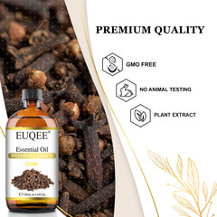 EUQEE Clove Essential Oil used in a diffuser