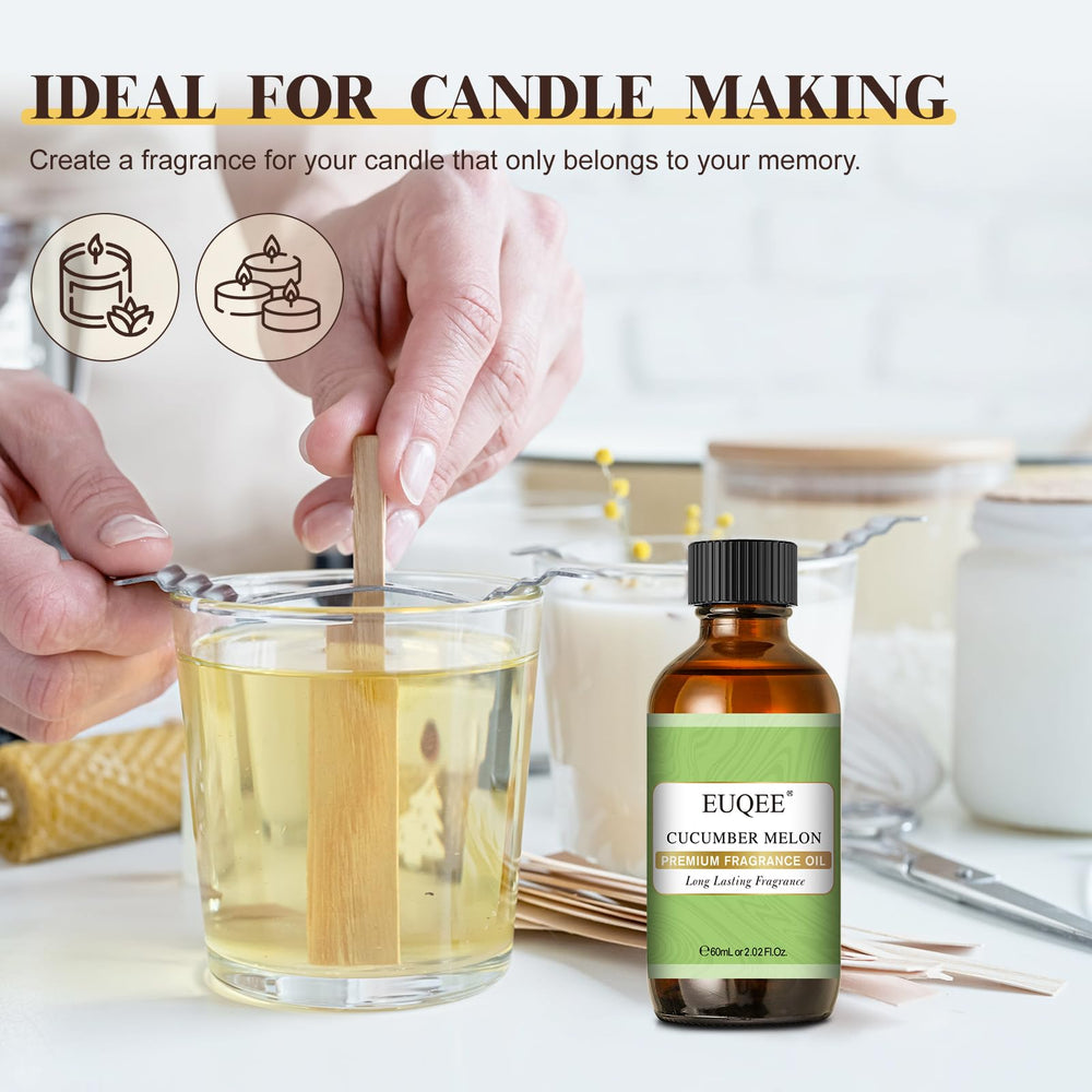 EUQEE Cucumber Melon fragrance oil used in candle making