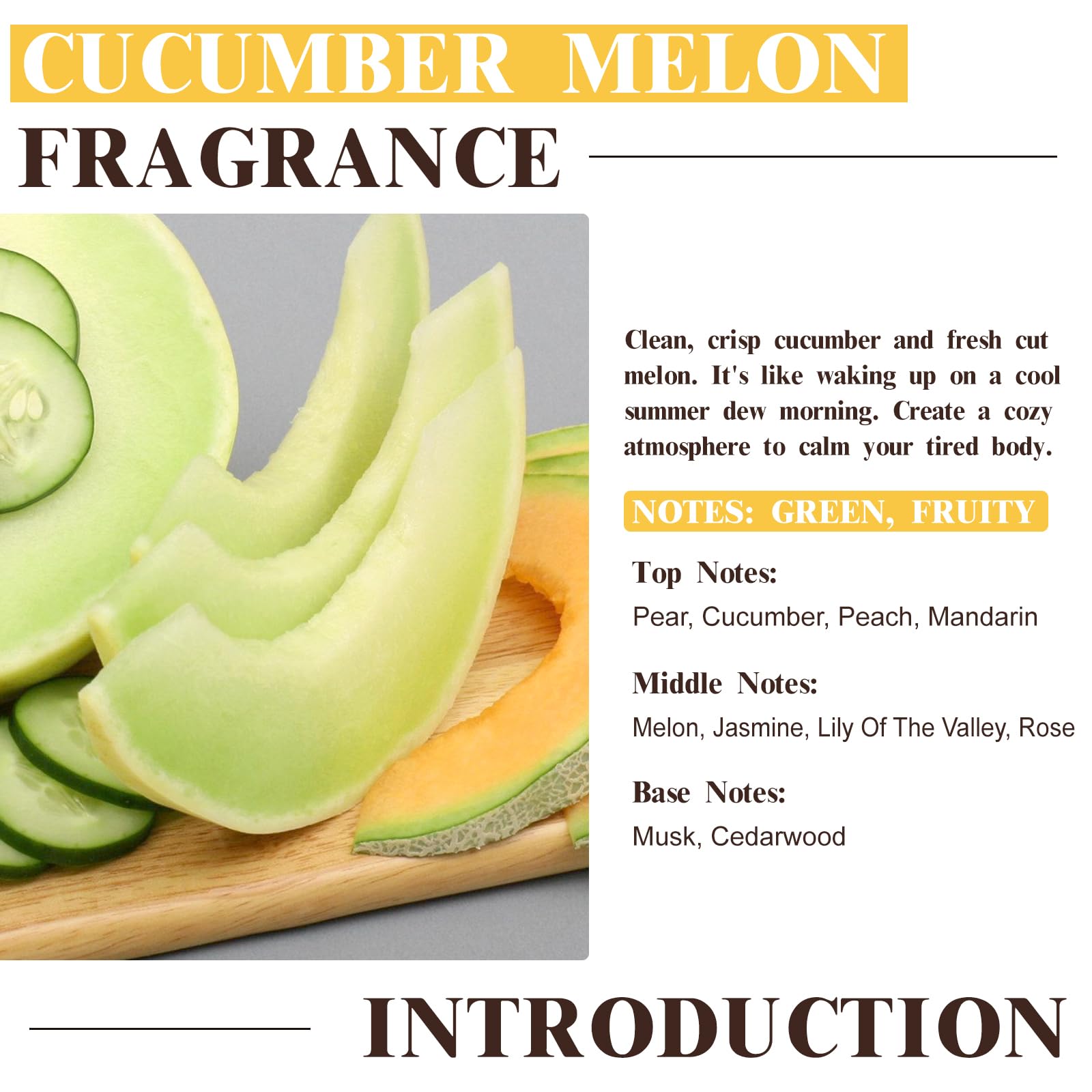 Diffuser using EUQEE Cucumber Melon fragrance oil