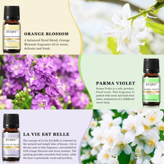Lilac fragrance oil bottle