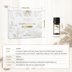 Gift box packaging for EUQEE fragrance oils