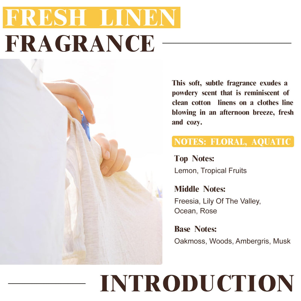 Diffuser filled with Fresh Linen scent