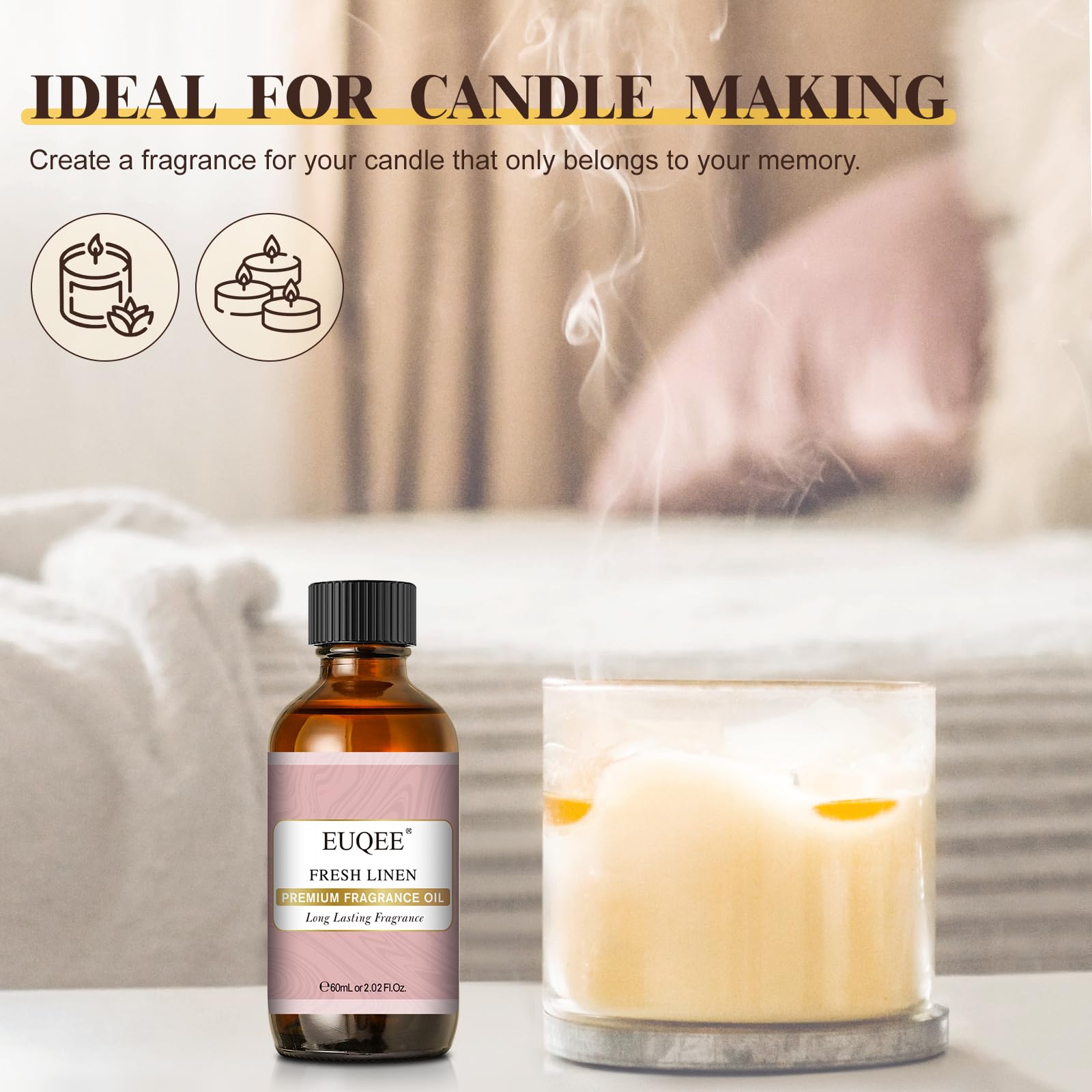 Diffuser and candle-making setup for DIY scents