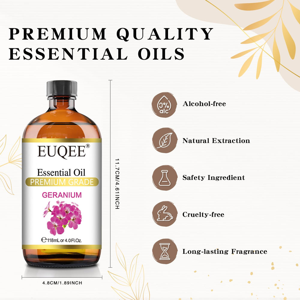 DIY projects with EUQEE Geranium essential oil for candles, soaps, etc.