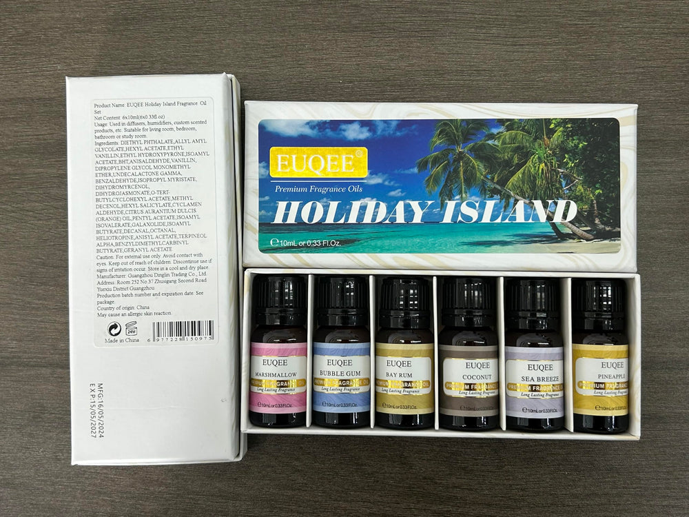 Beautiful gift-ready packaging for the 6-piece fragrance oil set