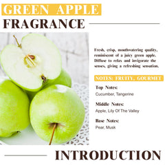 Glass dropper dispensing EUQEE Green Apple fragrance oil