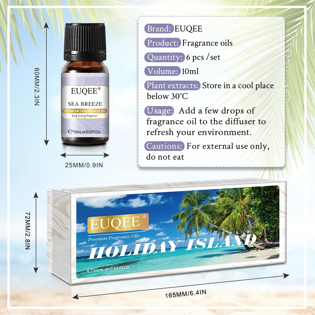 Holiday Island Pineapple, Coconut, Sea Breeze fragrance oils