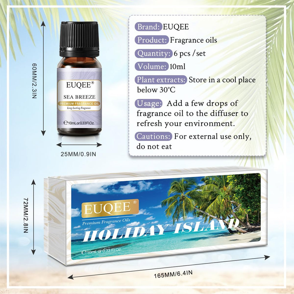 Holiday Island Pineapple, Coconut, Sea Breeze fragrance oils