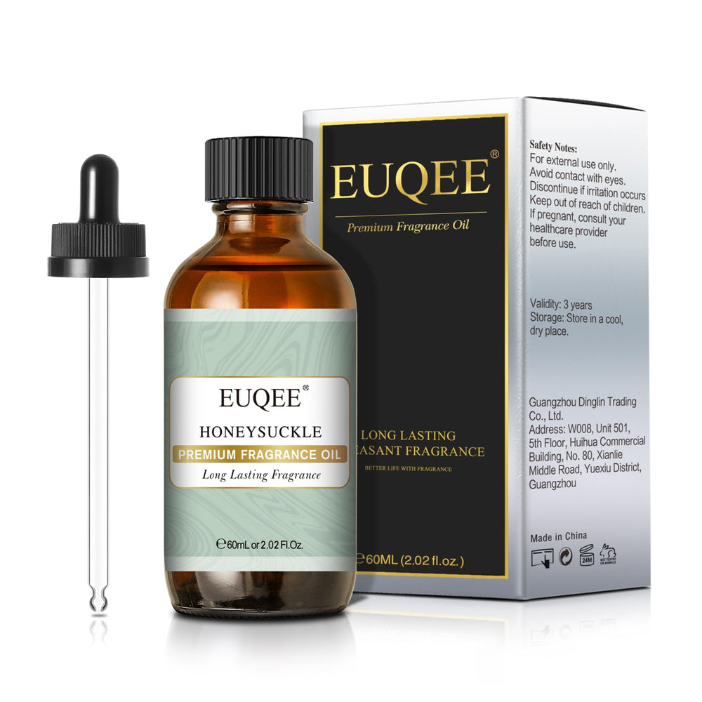 Gift-ready packaging for EUQEE honeysuckle fragrance oil