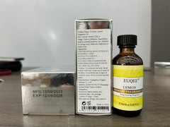 Packaging of EUQEE Lemon Fragrance Oil (60 ml)