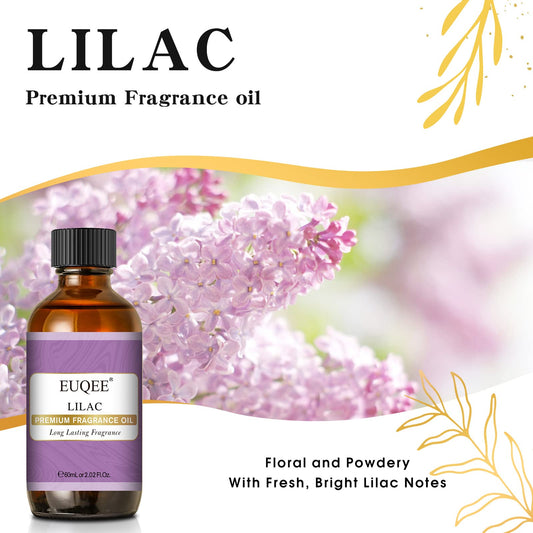 Amber glass bottle with dropper for lilac essential oil