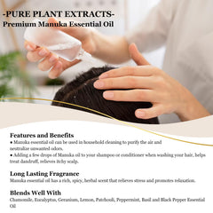 EUQEE Manuka essential oil used in diffuser and aromatherapy