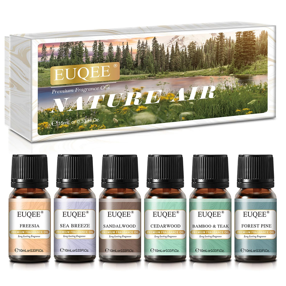 EUQEE Nature Air 6x10ml scented oil gift set packaging