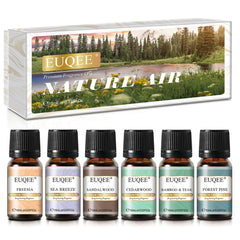 EUQEE Nature Air 6x10ml scented oil gift set packaging