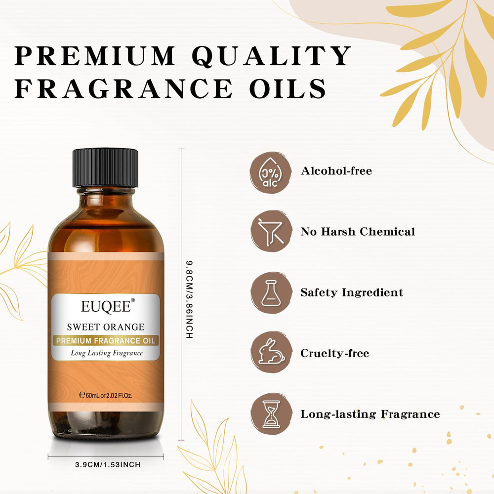 Diffuser setup featuring orange fragrance oil