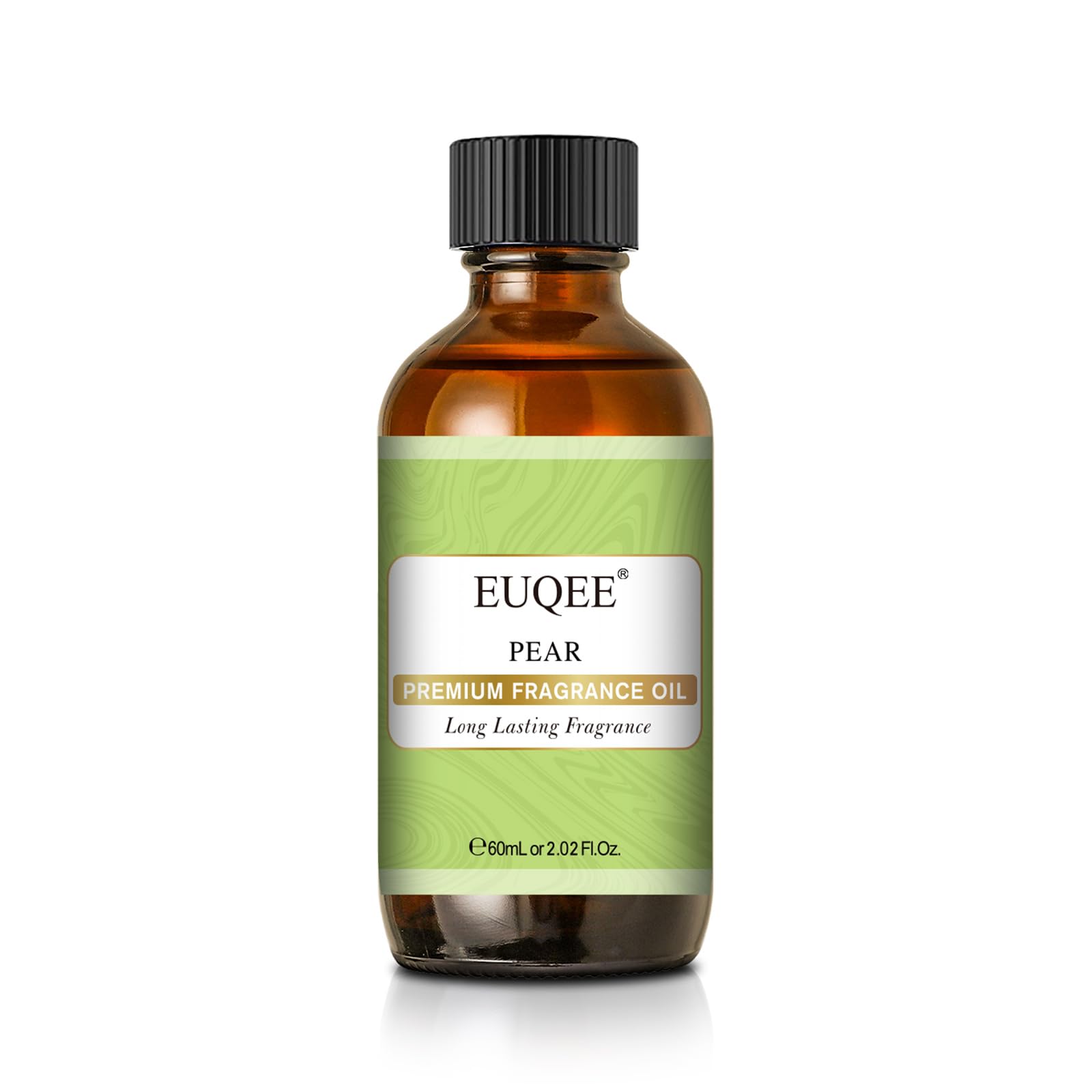 EUQEE Pear Fragrance Oil in amber glass bottle with dropper