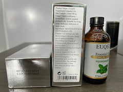EUQEE peppermint oil with protective amber glass bottle