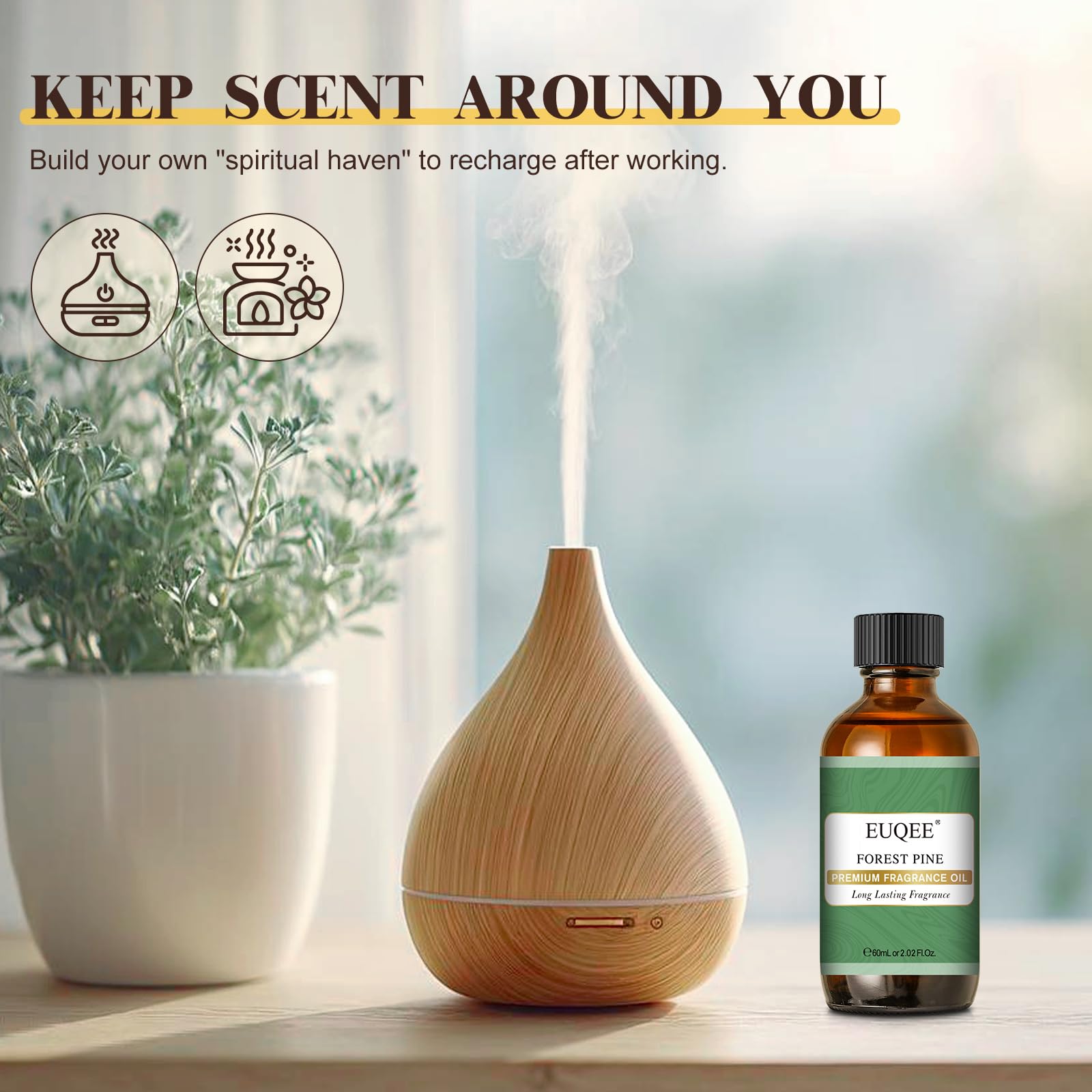 Close-up of pine forest aroma for DIY projects