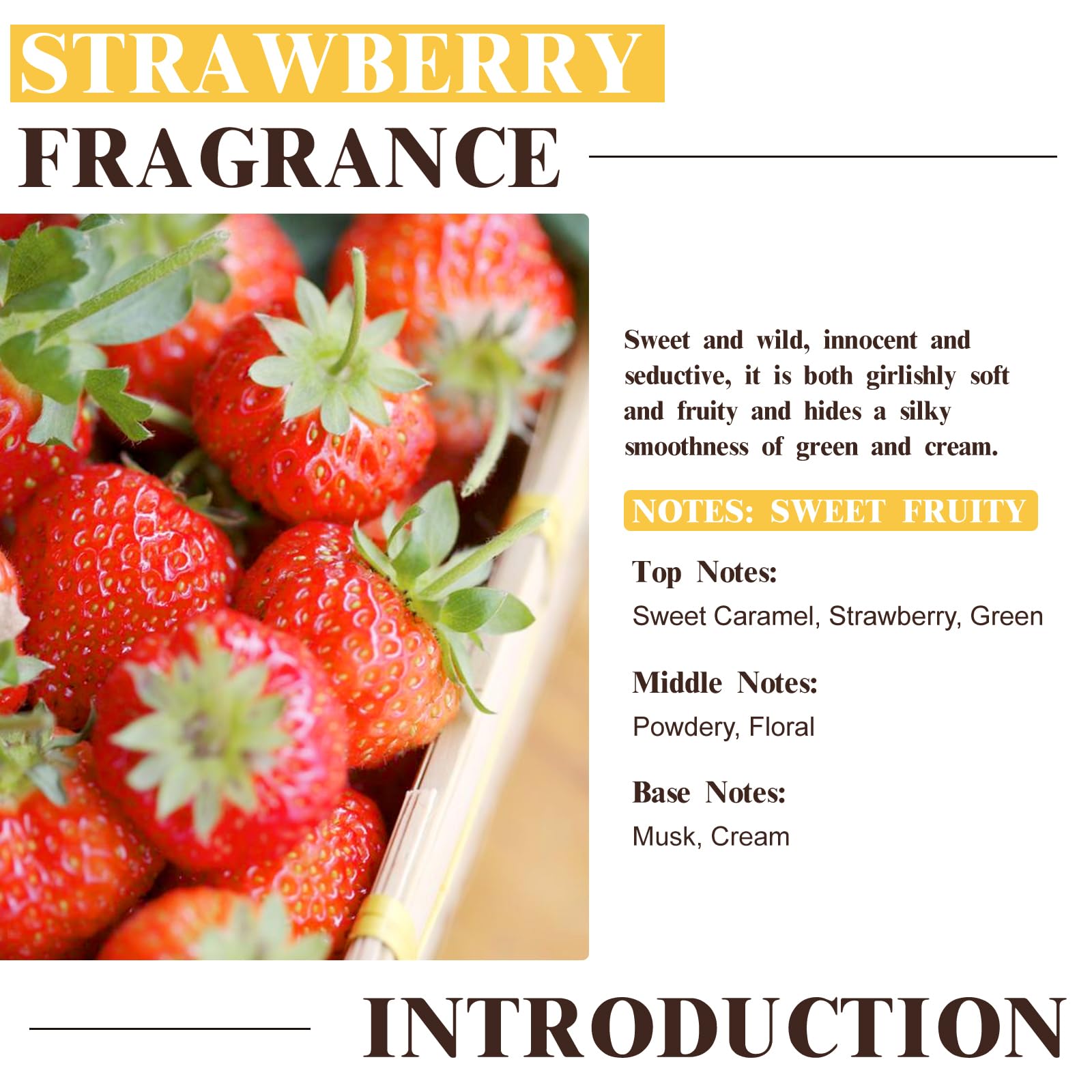 Strawberry fragrance oil used for candle making