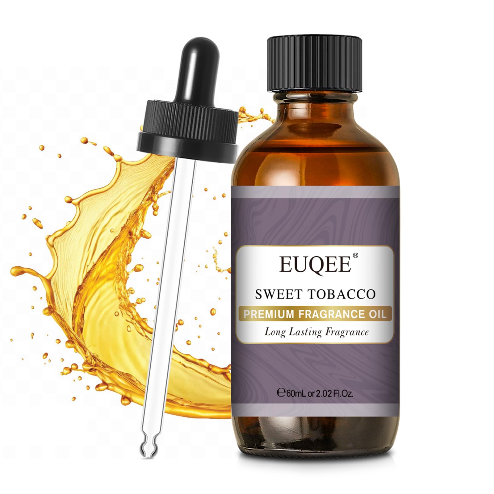 EUQEE Sweet Tobacco Fragrance Oil bottle with glass dropper