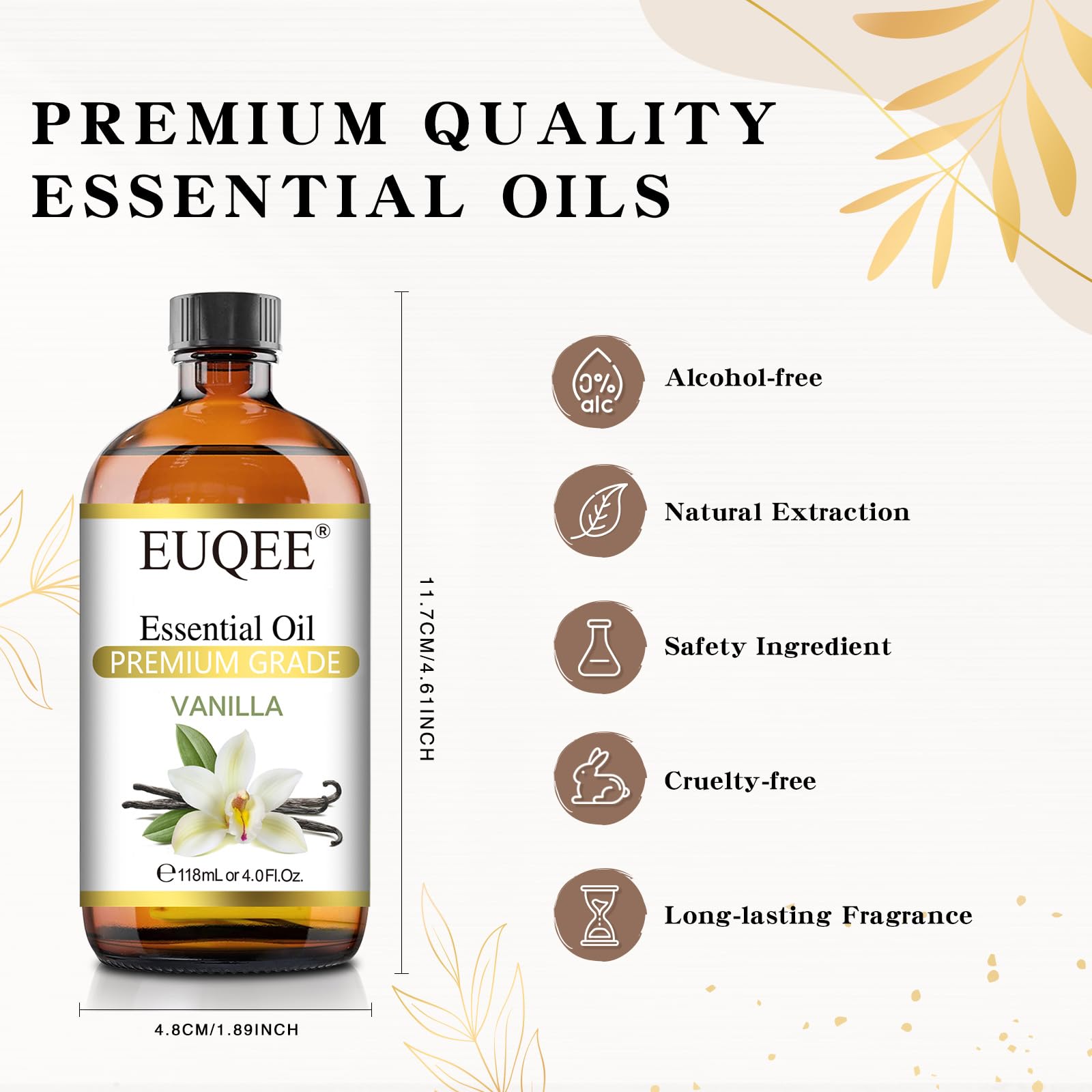 Vanilla essential oil for candle making and DIY projects