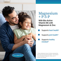 Close-up of Magnesium + P-5-P vegan capsules