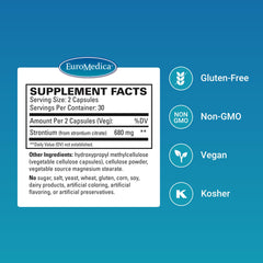 Bone density and strength concept with EuroMedica formula