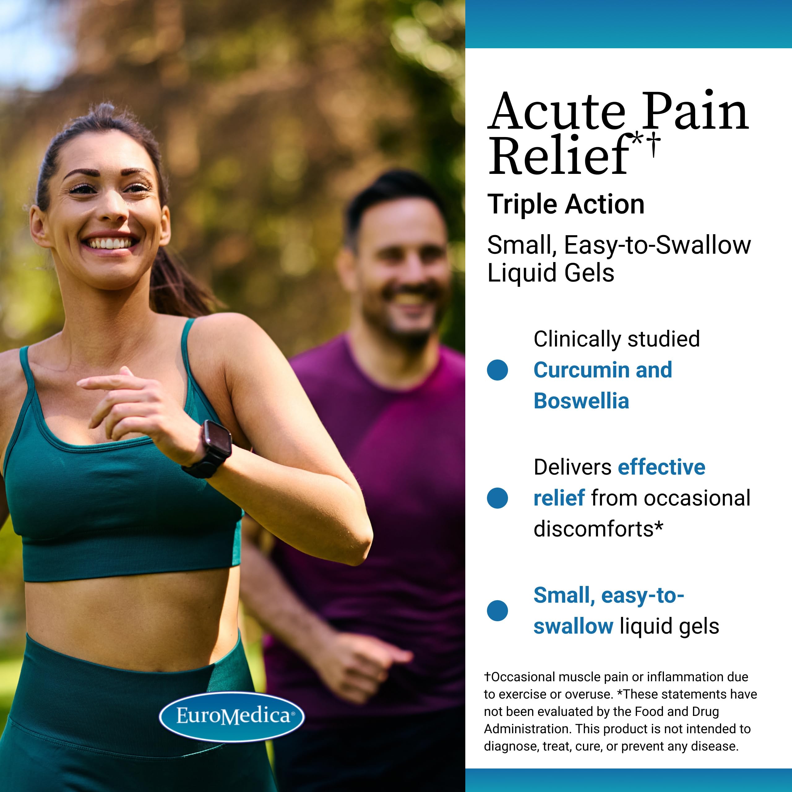 Close-up of Curcumin and Boswellia ingredients used in Euromedica supplement