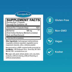 Berberine capsules close-up