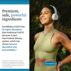Heart health icon representing CoQ10 benefits