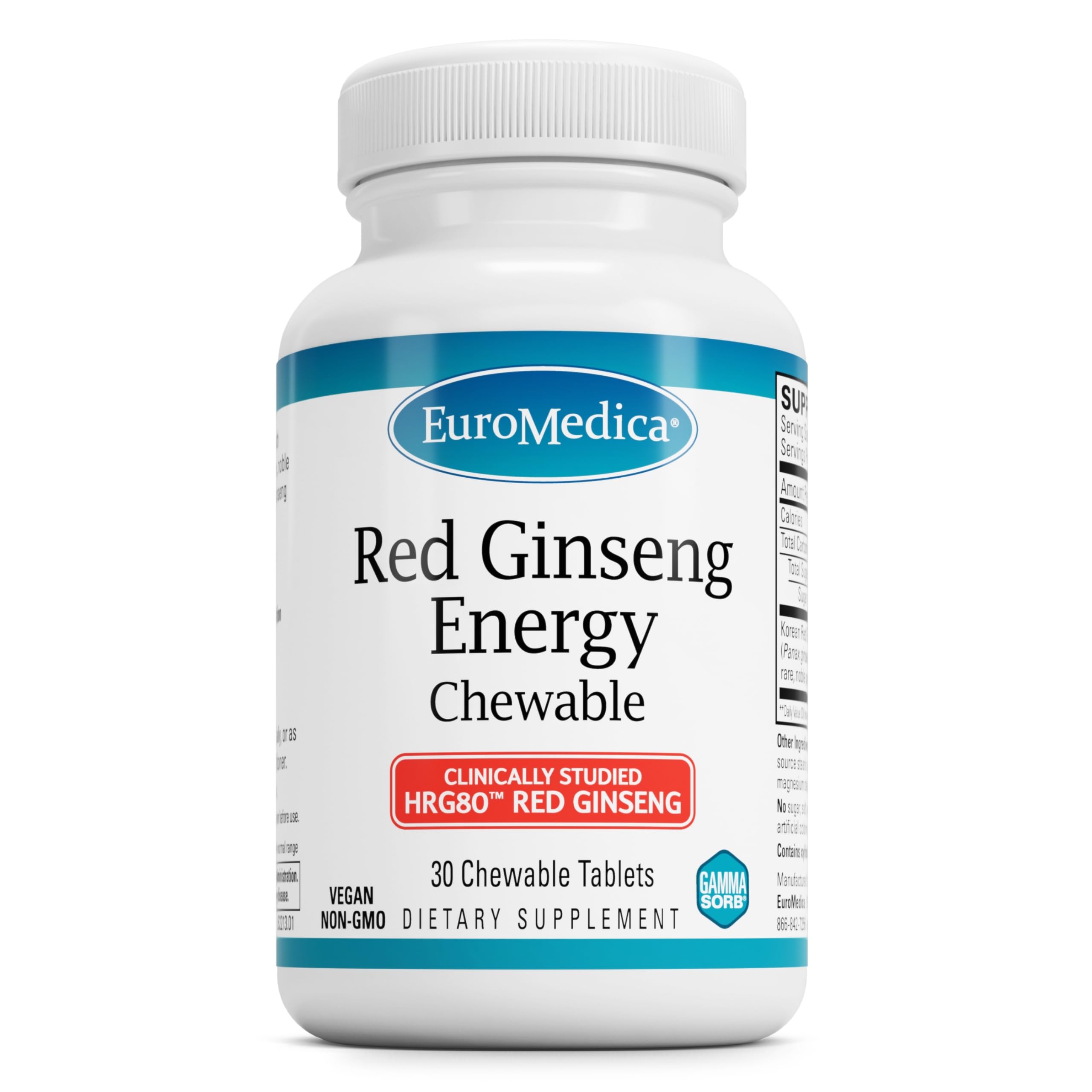 EuroMedica Red Ginseng Energy bottle front view
