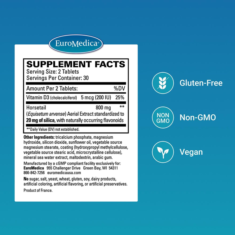 Bone density support graphic for EuroMedica Silica-20