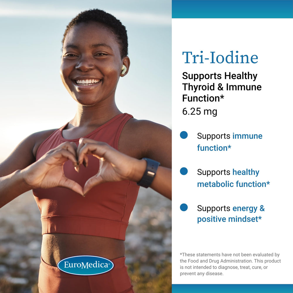 EuroMedica Tri-Iodine bottle for thyroid support