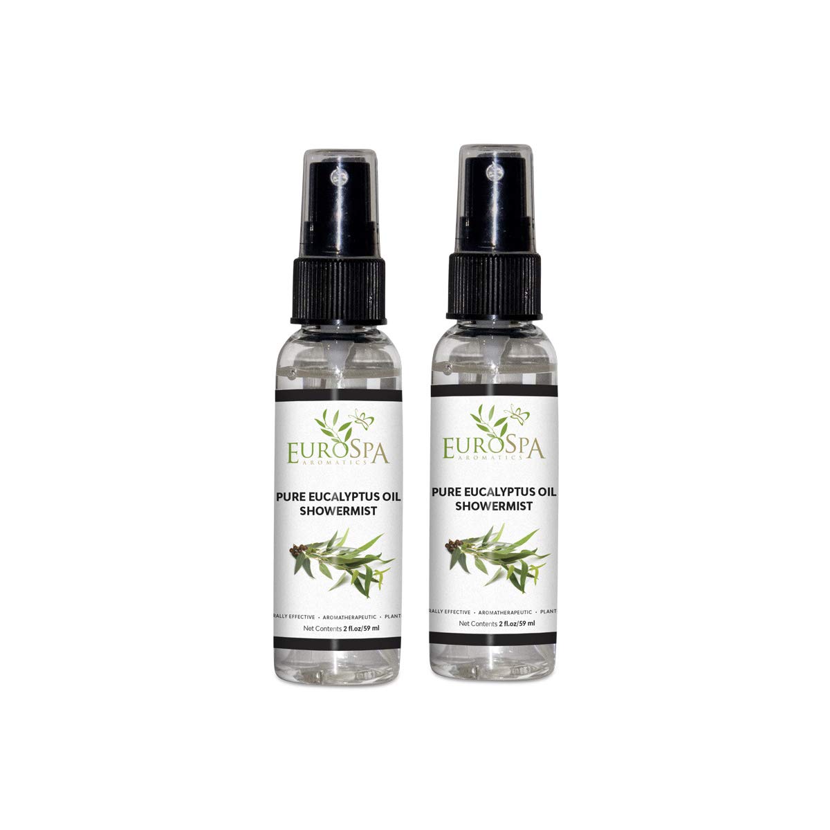 EuroSpa Aromatics Pure Eucalyptus ShowerMist 2oz bottle