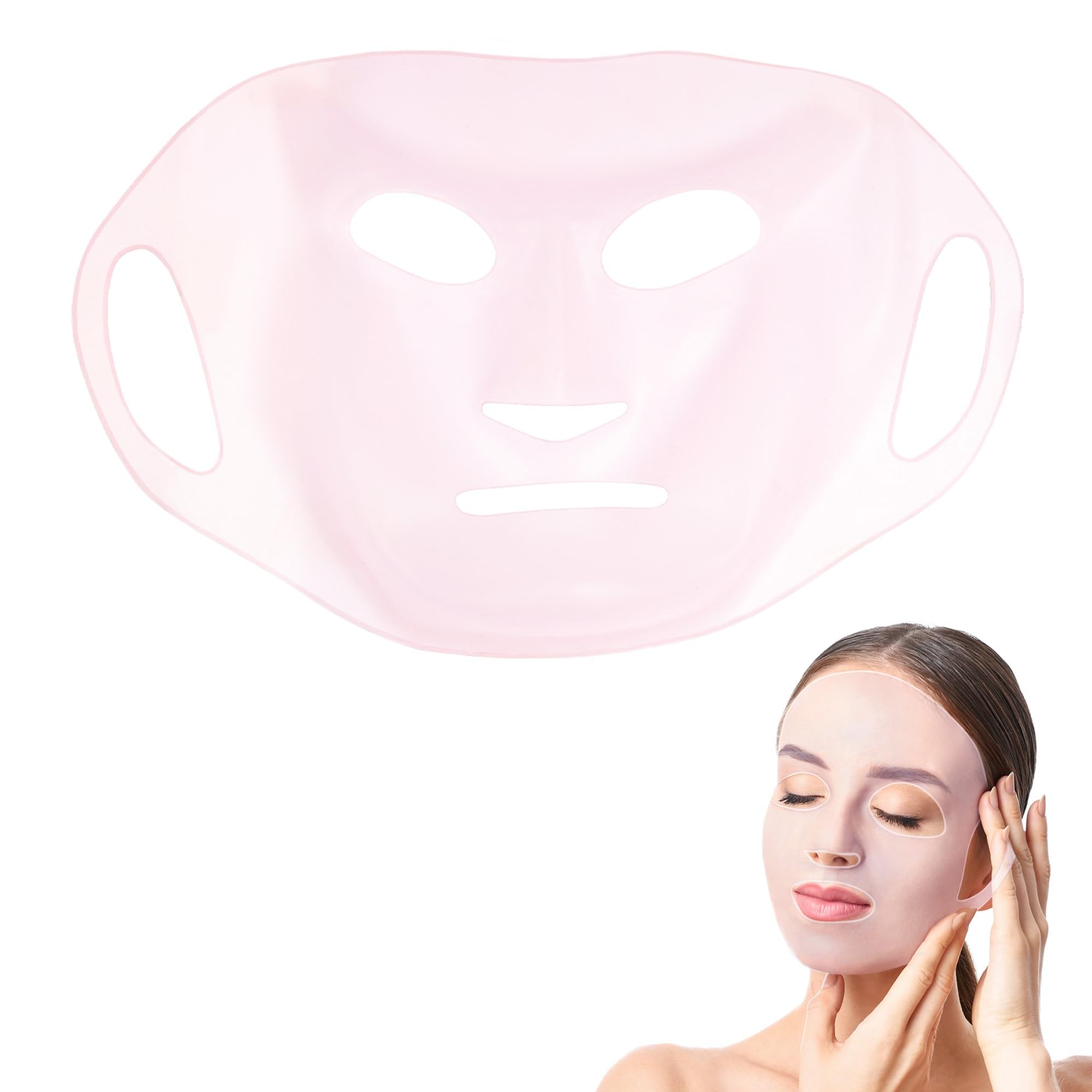 Eurow Luxe silicone face mask closeup showing seal for enhanced absorption.