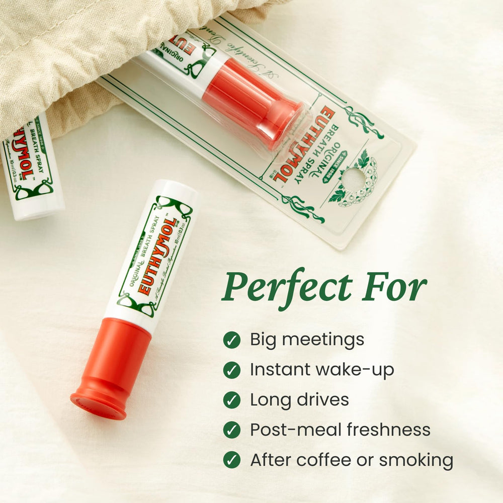 EUTHYMOL Breath Spray 10ML shown as travel-friendly bottle