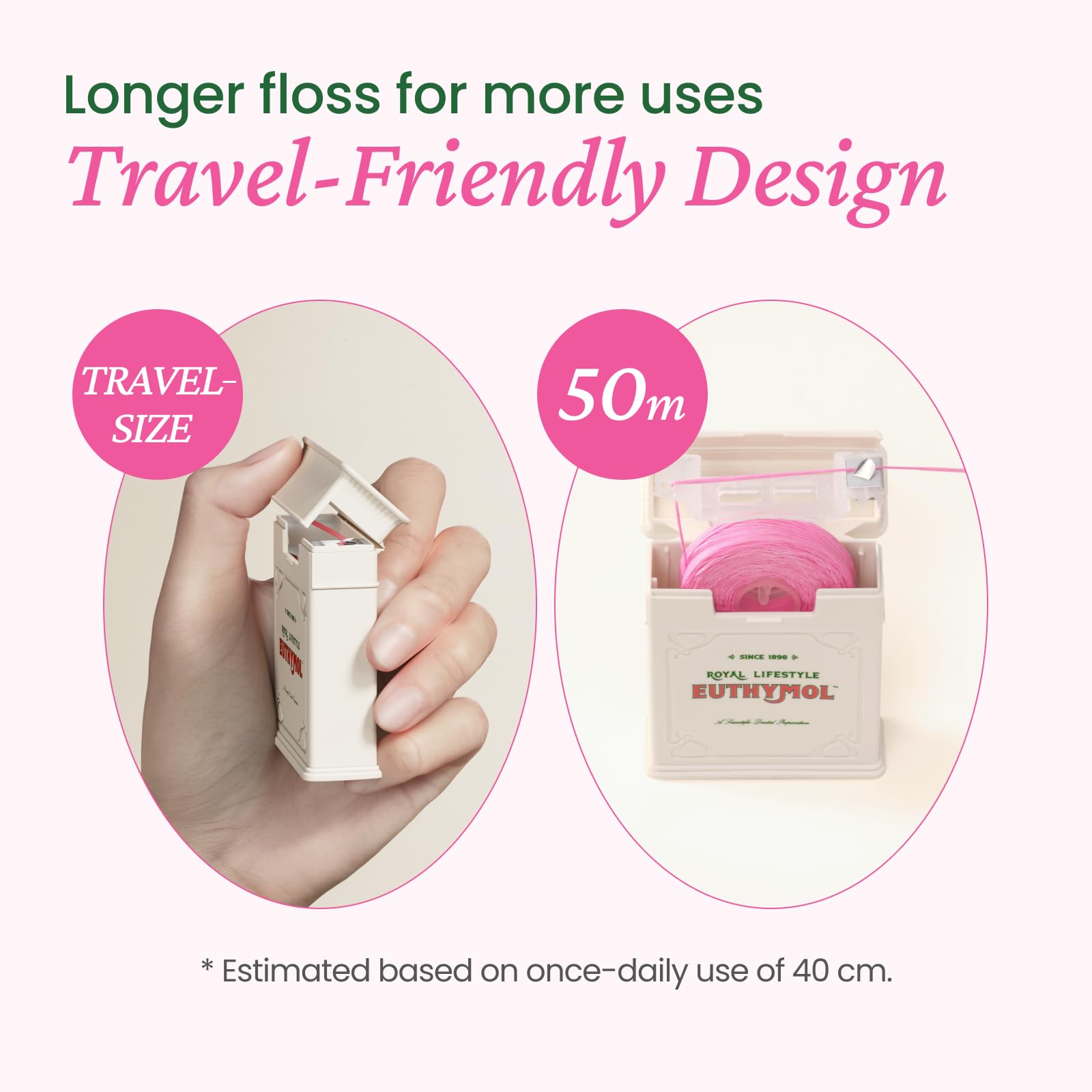 Vegan wax coating on floss for smooth glide