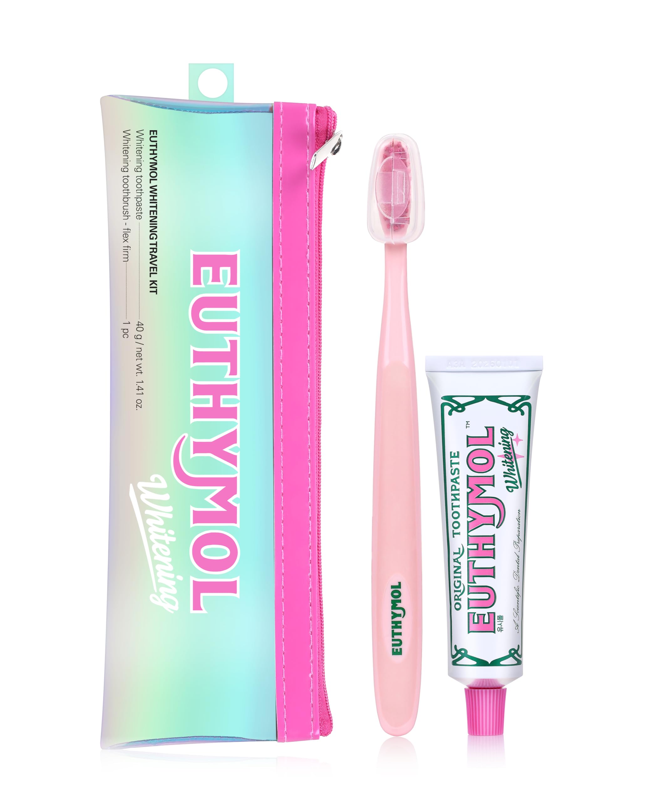 EUTHYMOL Whitening Travel Set with toothpaste and toothbrush