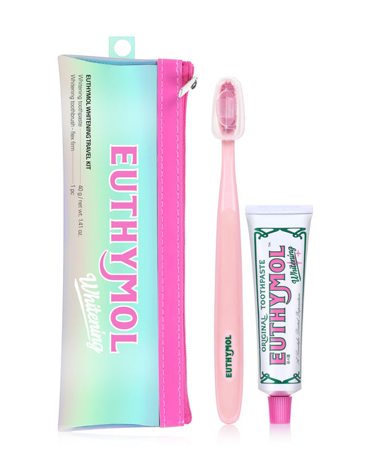 EUTHYMOL Whitening Travel Set with toothpaste and toothbrush