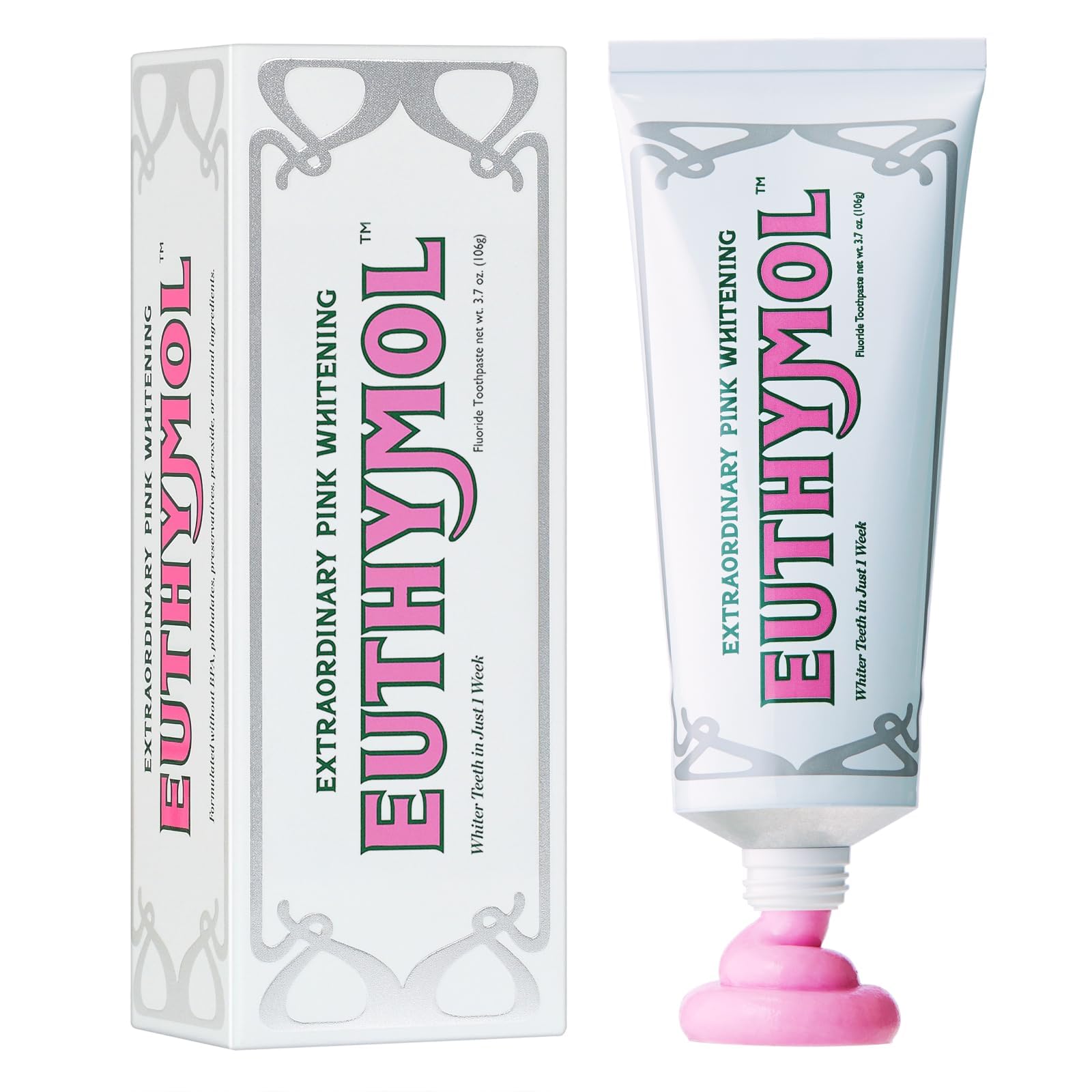 Ethonal Toothpaste EUTHYMOL Whitening Toothpaste (3.7oz) – Stain Removal in 2 Weeks, Fres ...