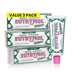 Front view of EUTHYMOL Whitening Toothpaste Pack of 3
