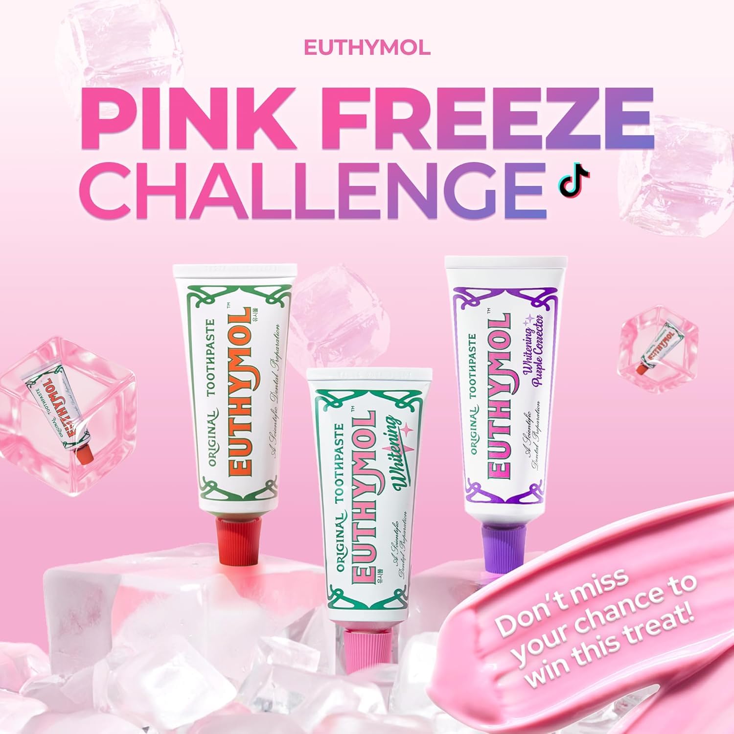 Fresh breath concept with toothpaste visuals