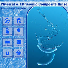 Ultrasonic cleaning wheel mechanism inside the EV Plus device