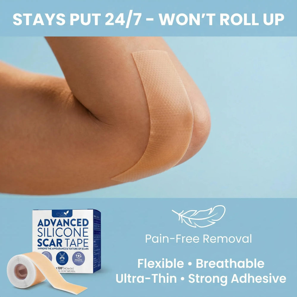 Eva Naturals latex-free scar tape suitable for sensitive skin