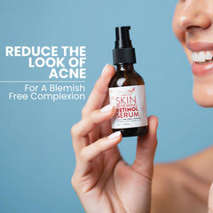 Eva Naturals Retinol Serum on hand demonstrates lightweight hydration.