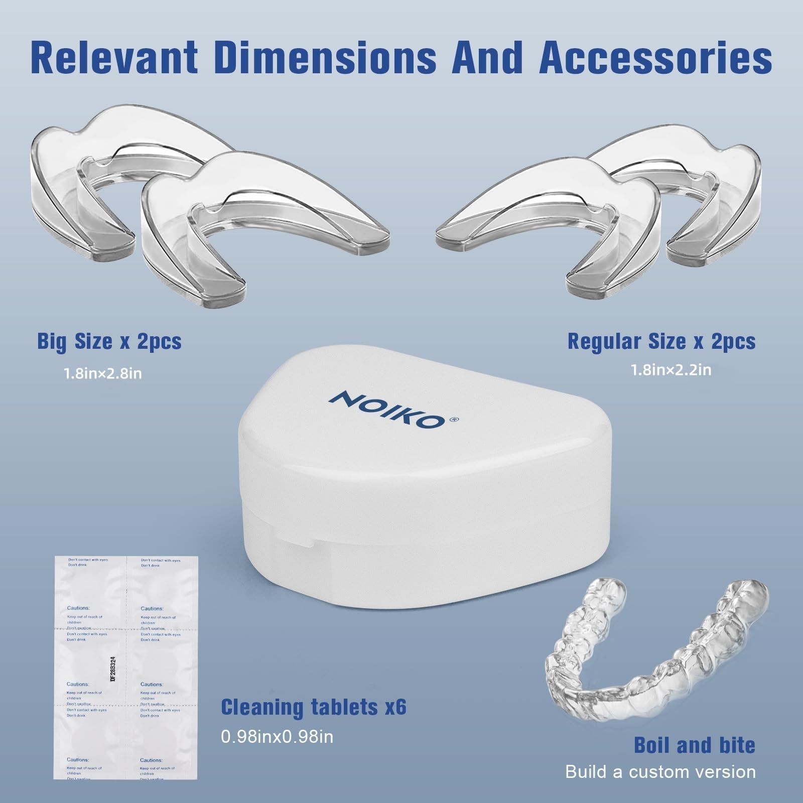 Mouth guard made of EVA material