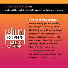 Person applying Slim Extreme 4D product to body