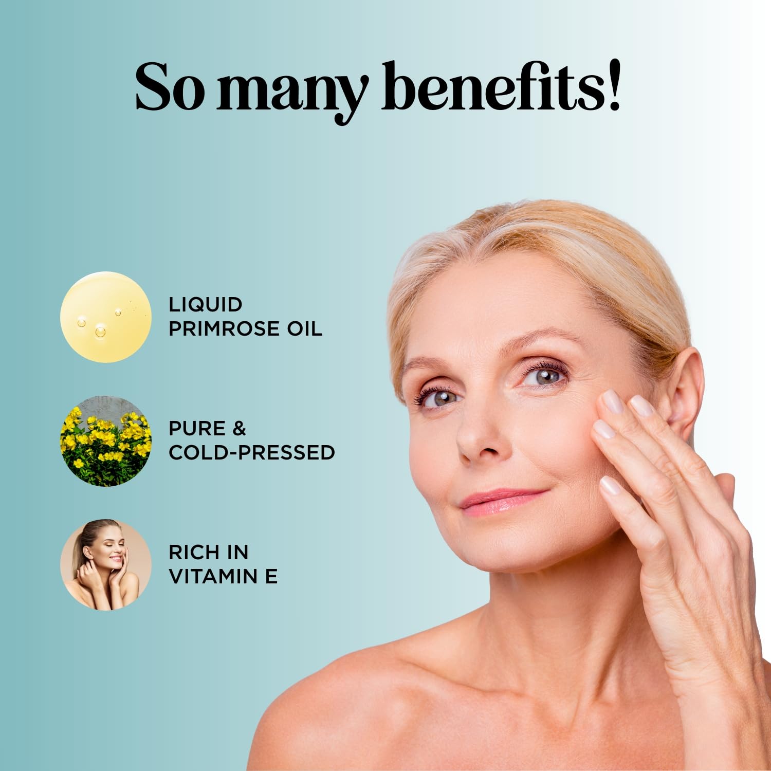 Ingredients label for evening primrose oil