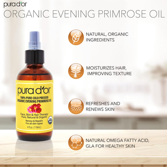 Evening primrose oil seeds used to produce cold-pressed oil
