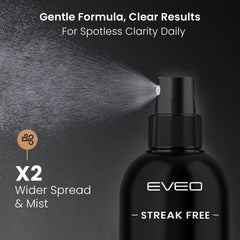 Two microfiber cleaning cloths included in the EVEO kit